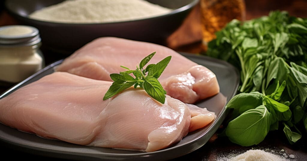 Uncooked Chicken Breasts